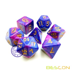 תאומים RPG קוביות סט (שחור וכחול) תפקיד משחק משחק קוביות - Product Image 4