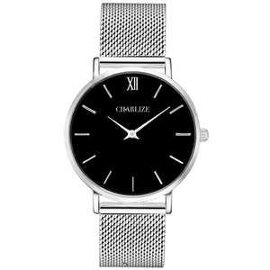 Montre pour femme personnalisée avec votre propre marque, vente en gros promotionnelle 2021, montre-bracelet pour femme avec bracelet en maille or rose, montres pour femmes - Product Image 1