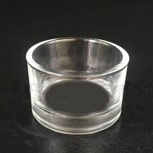<span class=keywords><strong>Portacandele</strong></span> di Lusso Piccolo in Vetro Trasparente Capacità 8oz Candelabro in Metallo Galvanizzato per Matrimoni e Creazione di Candele - Product Image 4