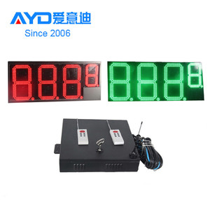 Afficheur <span class=keywords><strong>LED</strong></span> de prix de l'essence à télécommande RF, écran <span class=keywords><strong>LED</strong></span> à 7 segments pour l'extérieur, affichage de l'heure et de la température - Product Image 3