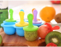 SANS BPA Silicone Crème Glacée Moule À Gelée Lavable Au Lave-Vaisselle Bac À Glaçons Popsicle Maison Dessin Animé Popsicle De Crème Glacée