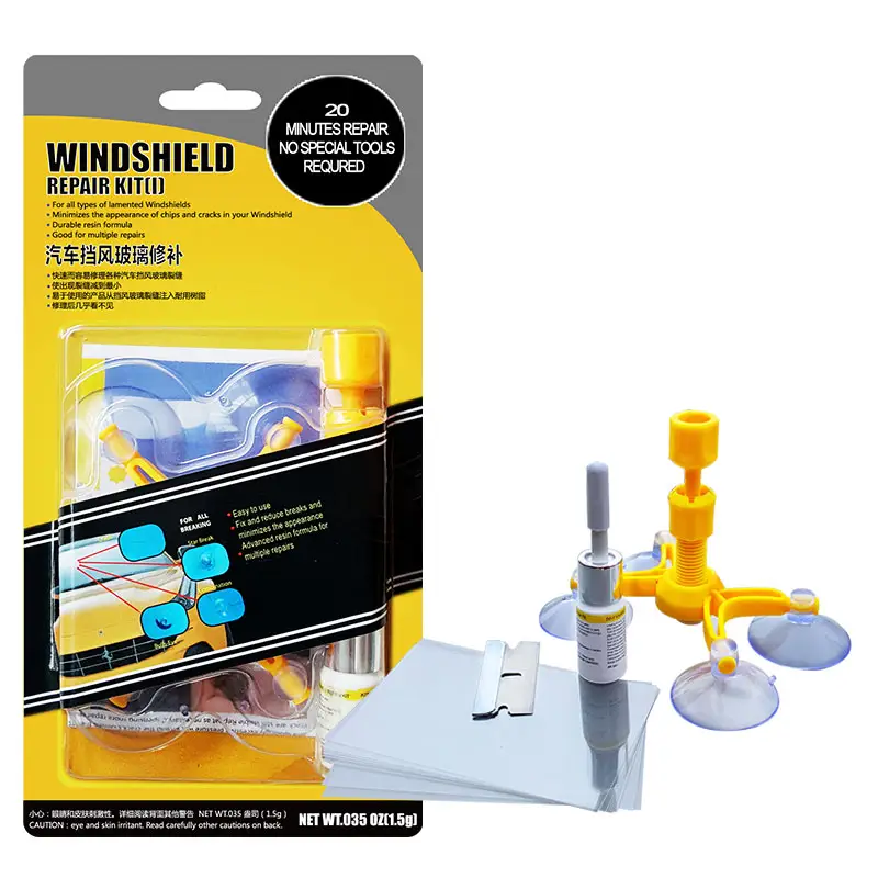 DIY Windschutzscheiben-Reparatur satz WINDS HIELD REPAIR KIT Autozubehör Glasriss-Reparatur satz