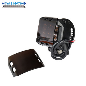 Fuera de la carretera cubre 4 "Negro cubierta de la lente para LED Barra de luz de trabajo lámpara de la niebla - Product Image 1