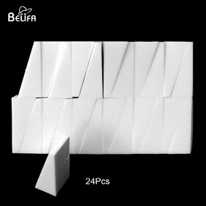 <span class=keywords><strong>Ombretto</strong></span> Belifa foundation 24 soffi in polvere mini triangolo tagliati e spugna per trucco in lattice naturale soffio cosmetico in lattice nr di classe mondiale - Product Image 3