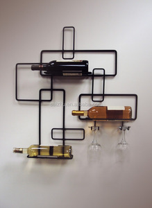 Suspendus décoratifs Wall Mount métal verre de vin <span class=keywords><strong>Rack</strong></span> - Product Image 1