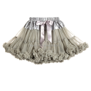 Gonna in Tulle Marrone di Alta Qualità per Danza Classica, Minigonna <span class=keywords><strong>Tutu</strong></span> per Bambine - Product Image 3
