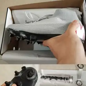 Zapatos de fútbol impermeables para hombre y mujer, zapatillas de fútbol Elite SG, botas de fútbol al por mayor, 2018