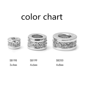 xd sb198 sb199 sb200 <span class=keywords><strong>argento</strong></span> <span class=keywords><strong>925</strong></span> cz micro spianare cerchio <span class=keywords><strong>perline</strong></span> fai da te accessori ingrosso <span class=keywords><strong>argento</strong></span> <span class=keywords><strong>perline</strong></span> - Product Image 3