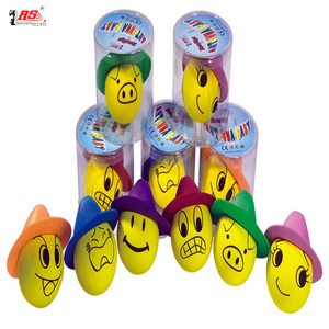 Conception de taille personnalisée multicolore petit mignon doux sûr enseignement éducatif expression faciale éponge jouet spongieux pour enfants enfants - Product Image 1