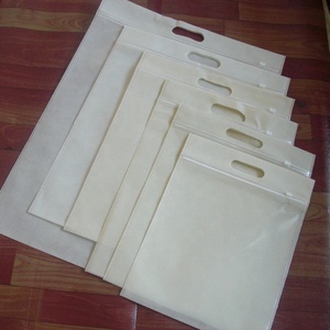 Promotional Custom Small Non Woven Zipper clear Plastic Bag