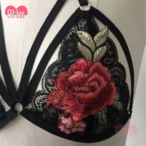 Diseño atractivo Strappy Lace Bustier Bralette Ropa Interior Escarpada Europea - Product Image 2