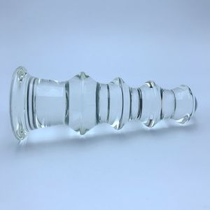 Mainan seks Dildo kaca Stimulator vagina dan <span class=keywords><strong>Plug</strong></span> bokong <span class=keywords><strong>Anal</strong></span> dengan manik-manik kristal kelas tinggi untuk kepuasan <span class=keywords><strong>Anal</strong></span> pria - Product Image 4