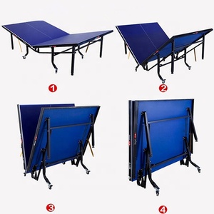 <span class=keywords><strong>Table</strong></span> <span class=keywords><strong>de</strong></span> <span class=keywords><strong>tennis</strong></span> <span class=keywords><strong>de</strong></span> <span class=keywords><strong>table</strong></span> pliable standard ITTF mobile intérieur/extérieur avec roues pour les amateurs <span class=keywords><strong>de</strong></span> sport - Product Image 5