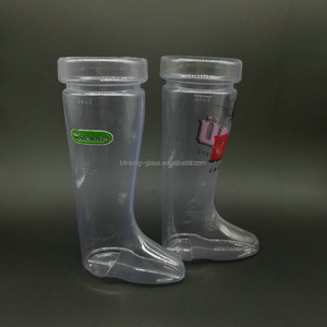 <strong>Plastic</strong> Sustainable Clear Beer Boot <strong>Mug</strong> 20oz with Customizable Logo for Party - Product Image 2