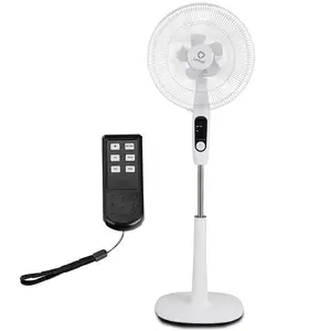 2020 nouveau 16 Pouces Au Sol Électrique Télécommande Ventilateur 50 Mécanique En Plastique Blanc OEM Pièces De Rechange Gratuites Protection Contre La Surchauffe