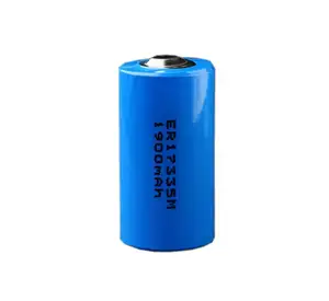 ER17335M ליתיום סוללה 3.6V 2/3A גודל 1900mAh ליתיום סוללה עבור חכם אריזה חיישן