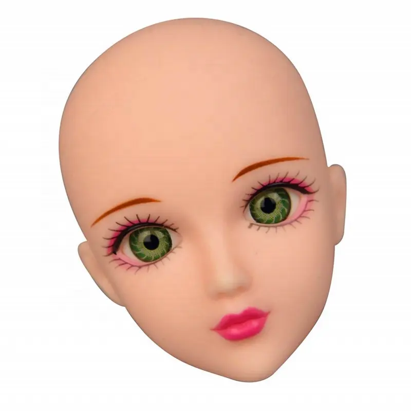 Plastik Vinyl 3D Face Doll