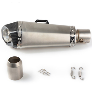 Tuyau d'échappement de moto universel 51MM adapté pour YBR125 YZF600 <span class=keywords><strong>Z750</strong></span> CBR1000 Tmax530 silencieux en Fiber de <span class=keywords><strong>carbone</strong></span> en acier inoxydable - Product Image 6