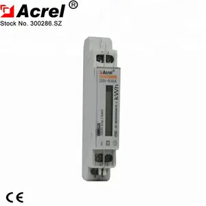 ADL10-E Din Rail มิเตอร์วัดพลังงานไฟฟ้าแบบเฟสเดียวรีโมทคอนโทรล1P/โมดูล Smart Mini