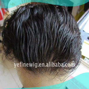 mens peluquín <span class=keywords><strong>cabello</strong></span> real indio - Product Image 4