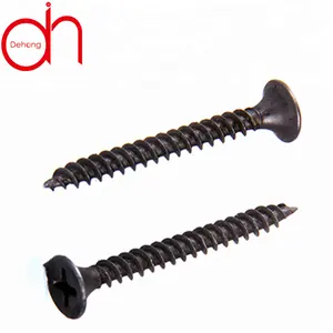 Household cross-head steel black collated drywall screw for retail industry