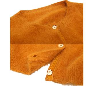 Pelliccia Giallo di Lana Angora Maglione di Lavoro A <span class=keywords><strong>Maglia</strong></span> per la <span class=keywords><strong>Donna</strong></span> Cardigan Del Computer Manica Lavorato A <span class=keywords><strong>Maglia</strong></span> Autunno Inverno Casual Regular 1 Poli Sacchetto - Product Image 5