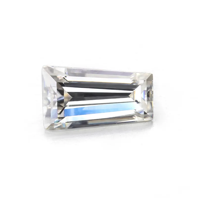 Commercio all'ingrosso di Pietre Preziose Lab Grown Diamante Baguette Cut Baguette Bianco Trasparente D E F Colore Moissanite Gioielli On-Line