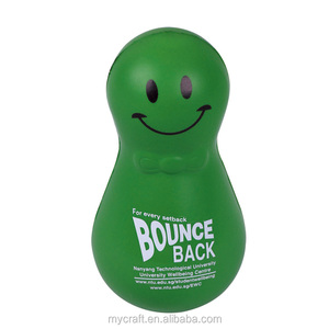 Wackeliger Mann Stressbälle Werbeartikel mit Individueller Bedruckung PU-Schaum Magnetische Antistress-Stressbälle in Tumbler-Form - Product Image 1