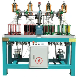 CE Henghui high speed 13 spindles elastic /garment accessory zig zag lace making braiding machine