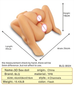 Muñeca del sexo 3D realista TPE coño y culo grande doble chica culo con coño muñeca del sexo para los hombres - Product Image 5
