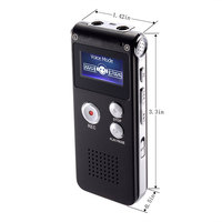 Enregistreur vocal numérique à succès avec lecteur MP3, mémoire USB-C de 8 Go, 16 Go, 32 Go, 64 Go, mini dictaphone