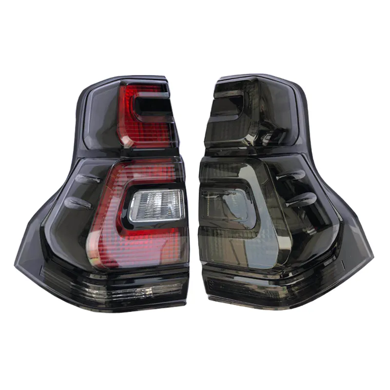 Sistema de iluminación de automóviles negros ahumados luz trasera de la lámpara de flujo LED para Prado 150 FJ150 accesorios, para Toyota Prado 2018
