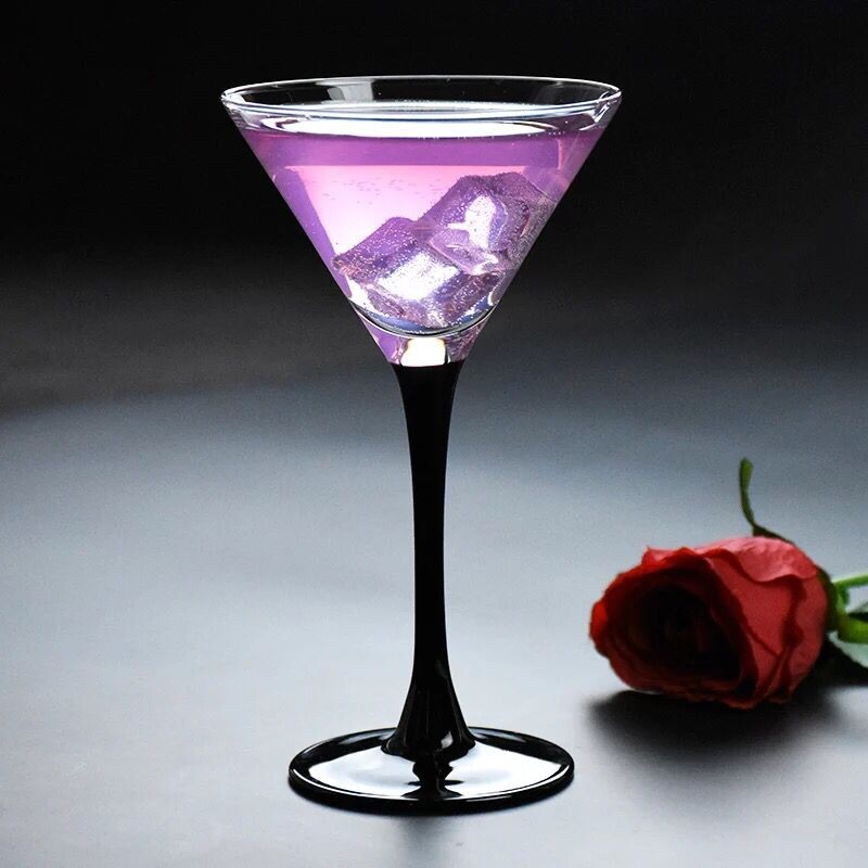 9oz wide mouth crystal martini cups wedding glass cocktail goblet.