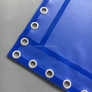 Nouvelle conception de bâches légères de 14 oz pour camions à plateau - <span class=keywords><strong>Bâche</strong></span> en vinyle enduit de PVC imperméable et résistant aux déchirures - Product Image 4