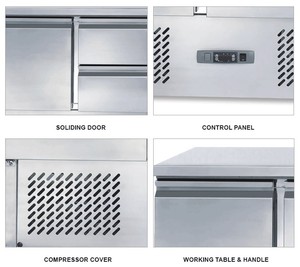 Linkrich đơn nhiệt độ ngực Máy làm lạnh và tủ đông nhà máy tủ lạnh với hệ thống quạt làm mát cho khí hậu mát mẻ - Product Image 3