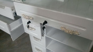 <span class=keywords><strong>Comptoir</strong></span> de <span class=keywords><strong>caisse</strong></span> en bois blanc brillant de style français classique 2017 (XHGL016) - Product Image 3