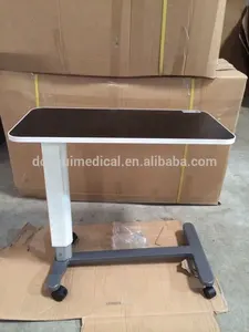 Mesa de comedor de Hospital, altura ajustable movible, aprobada por la CE