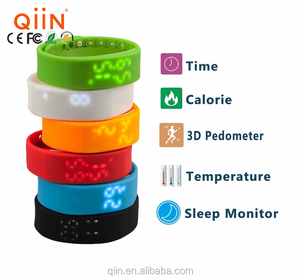 Qm0002 mới đầy màu sắc <span class=keywords><strong>w2</strong></span> không thấm nước xem kỹ thuật số/bluetooth ban nhạc/thông minh vòng đeo tay - Product Image 1