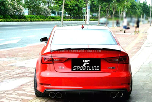 Jc Sportline caliente A3 fibra de carbono trasero Spoiler baul Wing para Aud <span class=keywords><strong>i</strong></span> 2013UP - Product Image 5