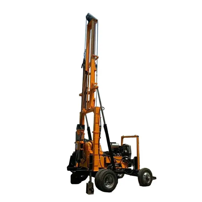 soil, rock, all layer easy operation low price water Bore Well Drilling Machine