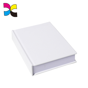 Blank Cover And Blank Pages Custom White Hard Cover Book Blank Book Model Production