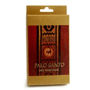 Caja de embalaje de papel Kraft personalizada Palo Santo de madera