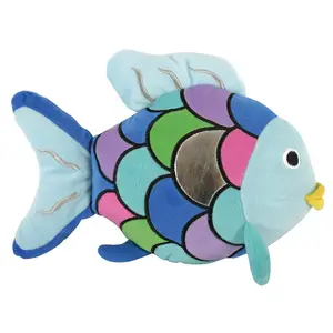 Hot sale children stuffed plush gifts funny painting fish toys