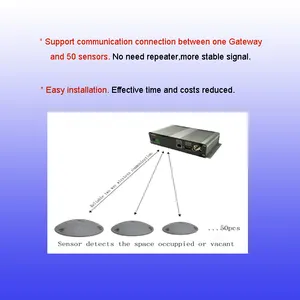 Di Jalan Smart Lora/Lorawan Tempat Parkir/Kendaraan Deteksi Sensor 433/915/868 MHz parkir Meter