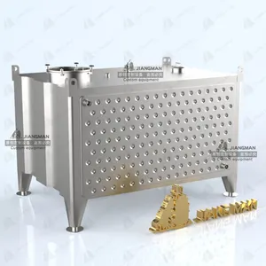 [JiangMan]-600 Gallon open top jacketed fermenter for whiskey distillery-grain mash fermenting equipment for gin distiller