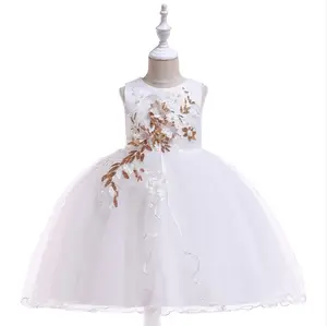 Beautiful gowns for kids latest designs flower dress kid dress children clothing