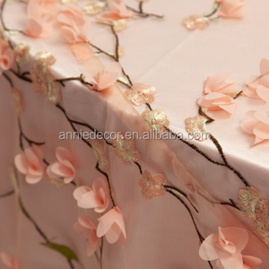 Chất Lượng Cao Voan Hoa Chim Thêu Lưới Khăn Trải Bàn Đám Cưới - Product Image 3