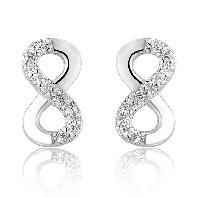 POLIVA Big Circle Hoop Huggie Earring Aretes Fashion Jewelry Wholesale Pave Cubic Zirconia 925 Sterling Silver China Plain Solid