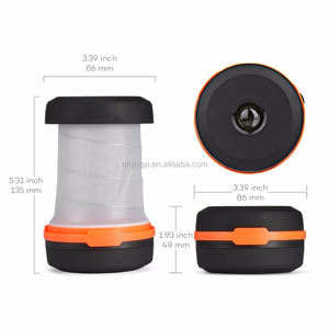 Resistente all'acqua bianco nero ABS LED lampada da campeggio luce del peso flessibile torcia sospesa Mini <span class=keywords><strong>lanterna</strong></span> pieghevole - Product Image 2