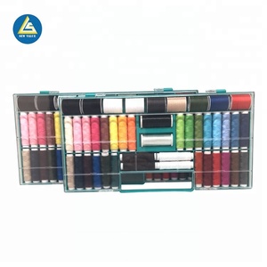 Big Plastic <strong>Sewing</strong> Kit <strong>Box</strong> With 45pcs Polyester <strong>Sewing</strong> Thread - Product Image 3